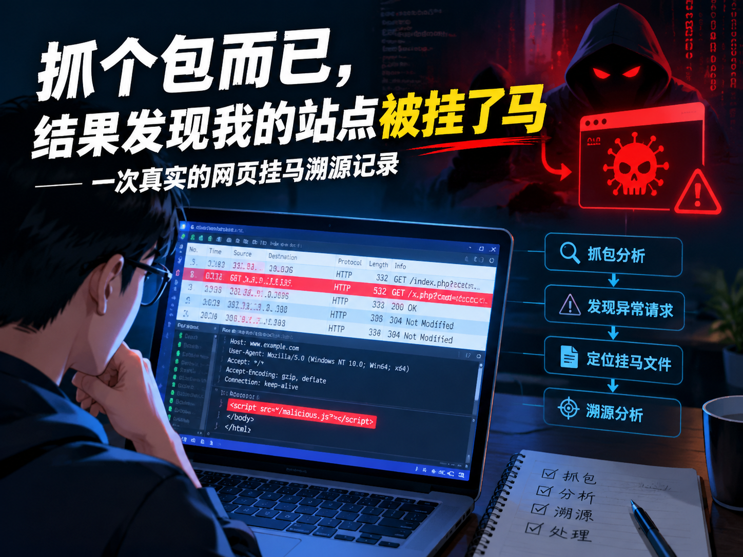 抓个包而已，结果发现我的站点被挂了马｜一次真实的网页挂马溯源记录