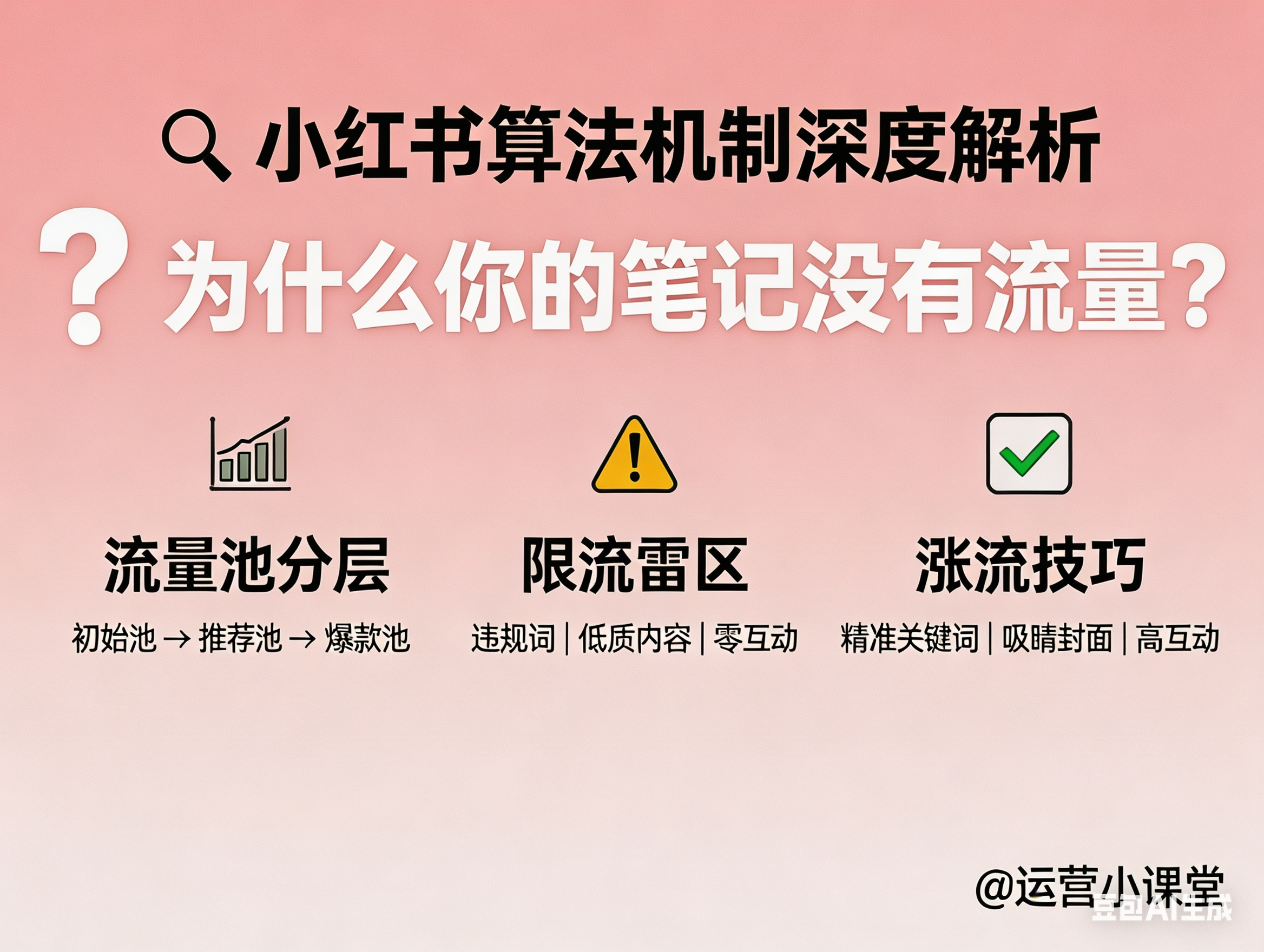 小红书算法机制深度解析：为什么你的笔记没有流量？ 的封面