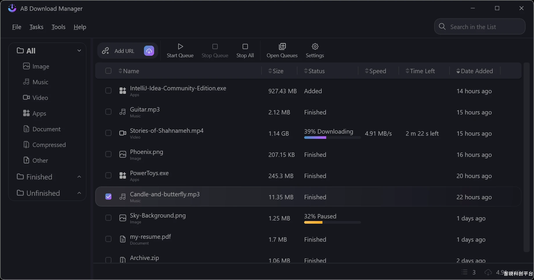 AB下载器桌面应用，帮助您比以往更高效地管理和整理下载内容