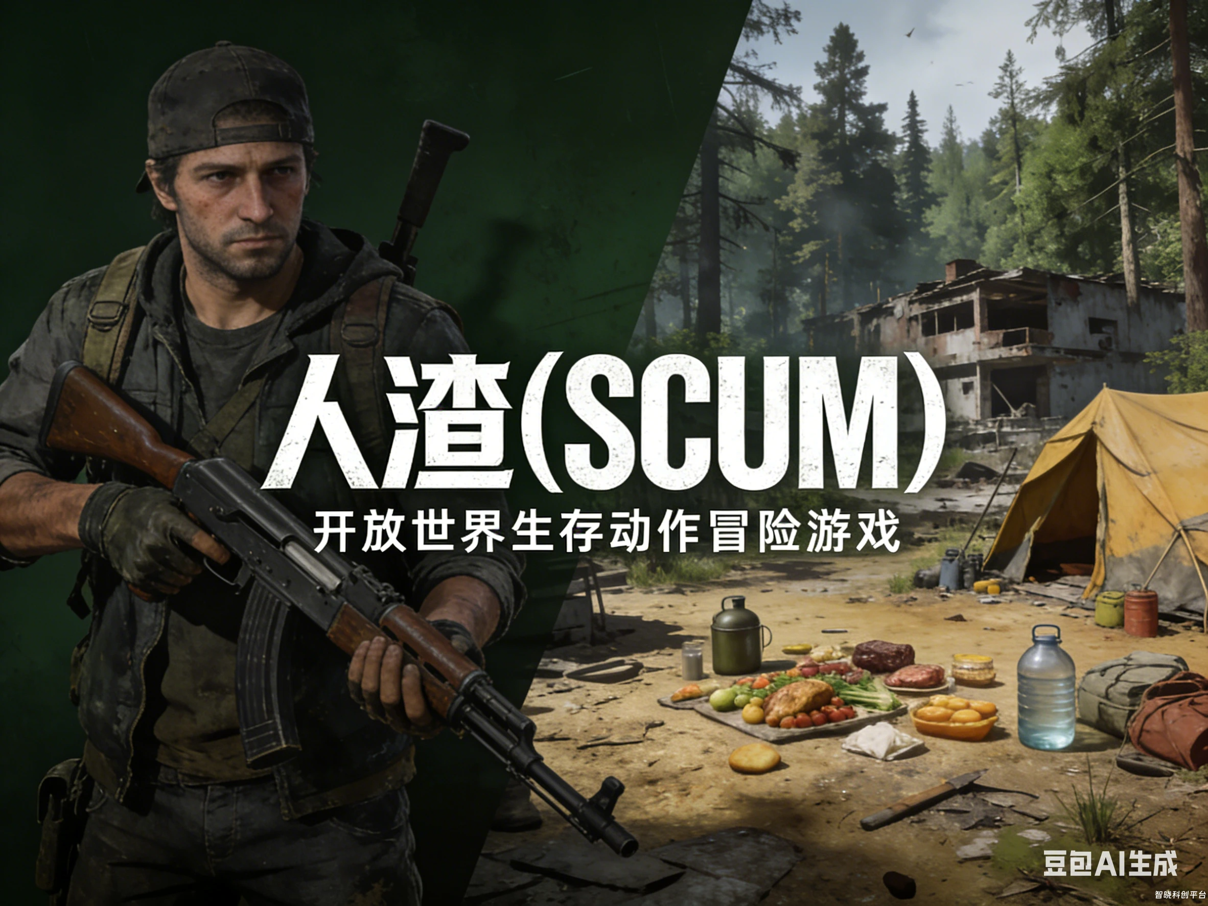 《人渣》（SCUM）一款开放世界生存动作冒险游戏