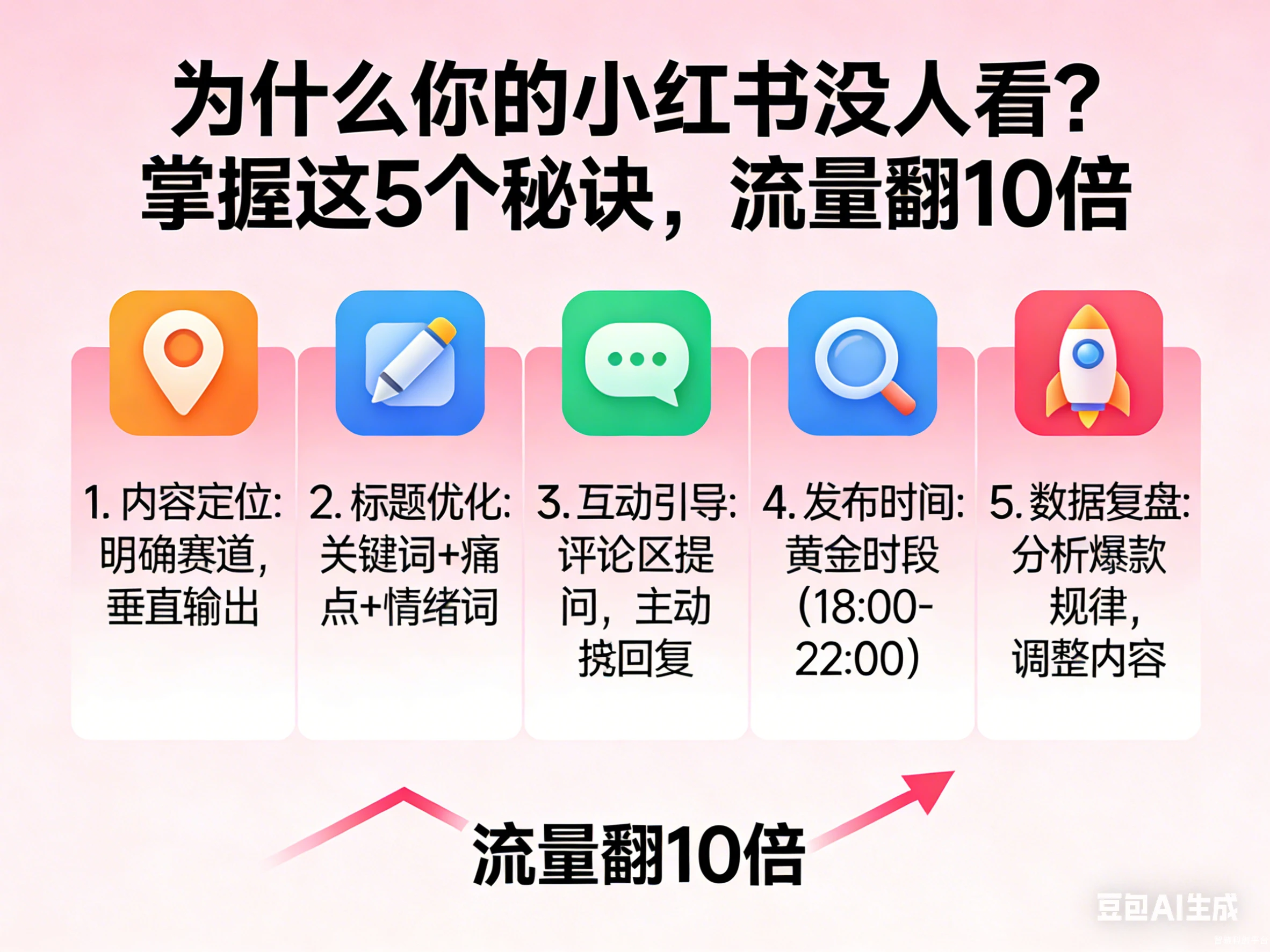 为什么你的小红书没人看？掌握这5个秘诀，流量翻10倍