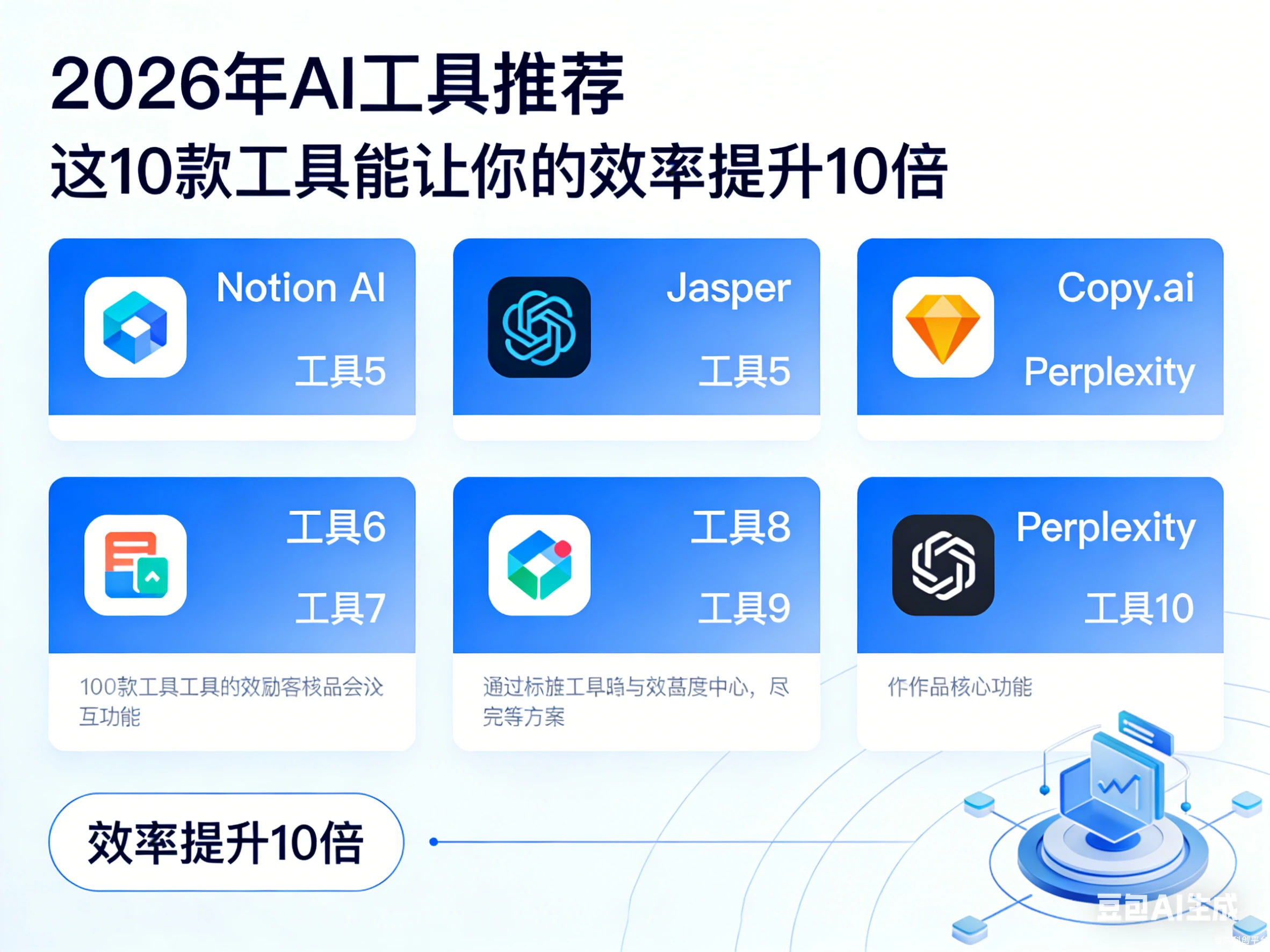 2026年AI工具推荐：这10款工具能让你的效率提升10倍